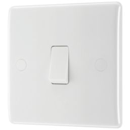 British General 800 Series 20A 16AX 1-Gang 2-Way Light Switch  White