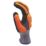 MCR Safety IP1052NS Impact & Cut Protection Gloves Black/Orange X Large
