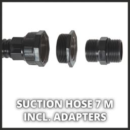 Einhell Suction Hose Black 7m x 0.984252"