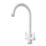ETAL Sorrento Twin Lever Kitchen Mixer Tap Matt White