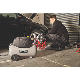 Titan  24Ltr  Electric Oil-Free Air Compressor with 5 Piece Accessory Kit 220-240V