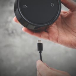 Mira Platinum Remote Single Outlet HP/Combi Thermostatic Black/Chrome Wireless Digital Shower Valve & Controller