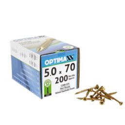 Optimaxx  PZ Countersunk  Wood Screws 5mm x 70mm 200 Pack