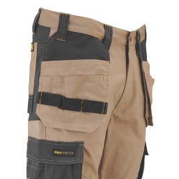 DEWALT Barstow Work Trousers Stone 32" W 31" L