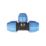FloPlast  MDPE Compression Reducing Tee 32mm x 25mm x 32mm