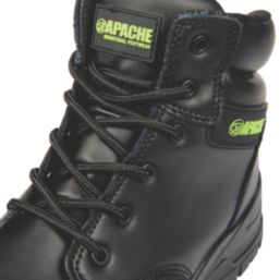 Apache Edmonton Size 12 Black Waterproof Safety Boots Screwfix