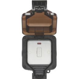Knightsbridge  IP66 13A Weatherproof Outdoor Unswitched Fused Spur with LED