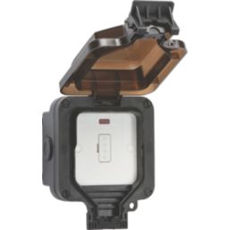 Knightsbridge  IP66 13A Weatherproof Outdoor Unswitched Fused Spur with LED