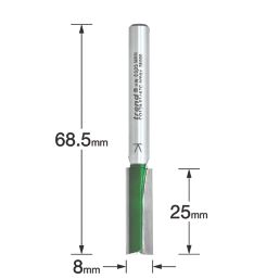 Trend C012AX1/4TC 1/4" Straight Router Cutter 8mm x 25mm