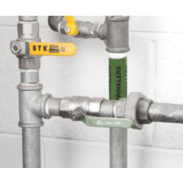 Essentials Sprinklers Pipe Marking Tape Green 33m x 50mm