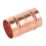 Midbrass  Copper Solder Ring Equal Couplers 3/4" 2 Pack