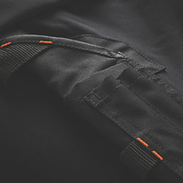 Scruffs Pro Flex Plus Work Trousers Black 36" W 30" L