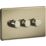 Knightsbridge  3-Gang 2-Way LED Intelligent Dimmer Switch  Polished Brass