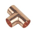 Flomasta  Copper End Feed Equal Tees 15mm 10 Pack