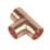 Flomasta  Copper End Feed Equal Tees 15mm 10 Pack