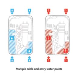 Mira Sprint Dual White 10.8kW  Manual Electric Shower