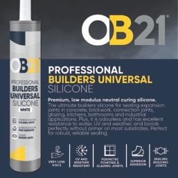 OB21 Professional Builders Universal Silicone White 310ml