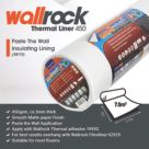 Wallrock White Thermal Liner Wallpaper 750mm x 10m