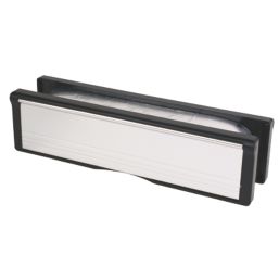 Firestop Fire Rated 10" Intumescent Letter Plate Chrome 272mm x 70mm