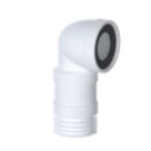 Viva  Flexible 90° Angled Pan Connector White 350mm