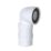 Viva  Flexible 90° Angled Pan Connector White 350mm