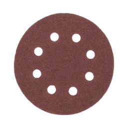 Flexovit  A203F 60 / 80 / 120 Grit 8-Hole Punched Multi-Material Sanding Discs 125mm 6 Pack