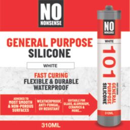 No Nonsense 101 General Purpose Silicone White 310ml 12 Pack