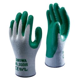 Showa 350R Nitrile Gloves Green Medium