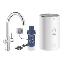 Grohe Red DUO C-Spout Instant Boiler Tap Chrome