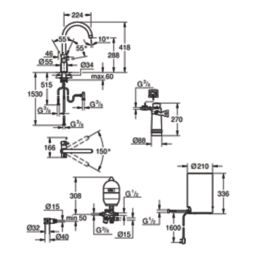 Grohe Red DUO C-Spout Instant Boiler Tap Chrome