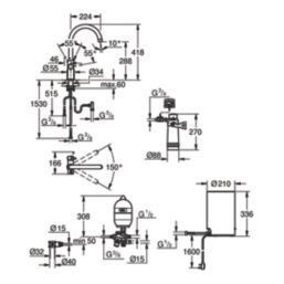 Grohe Red DUO C-Spout Instant Boiler Tap Chrome