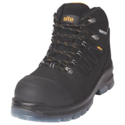 Site Natron Size 8  Black Waterproof Steel Toe Cap Safety Boots