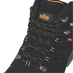 Site Natron Size 8  Black Waterproof Steel Toe Cap Safety Boots