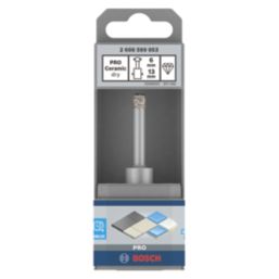 Bosch Pro Round Shank Diamond Tile Hard Ceramic Dry Drill Bit 6mm x 33mm