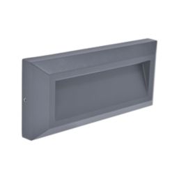 Lutec Helena Outdoor LED Brick Light Wall-Mounted Dark Grey 14W 450lm