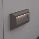 Lutec Helena Outdoor LED Brick Light Wall-Mounted Dark Grey 14W 450lm