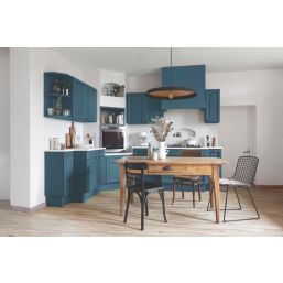 V33 2Ltr Petrol Blue Satin Kitchen Cupboard Paint