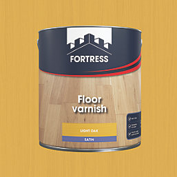 Fortress Floor Varnish Light Oak Satin 2.5Ltr