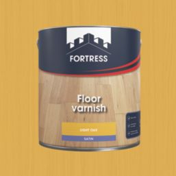 Fortress 2.5Ltr Light Oak Satin Water-Based Floor Varnish