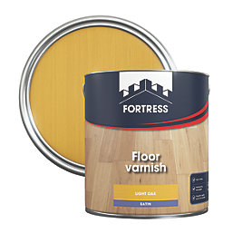 Fortress Floor Varnish Light Oak Satin 2.5Ltr
