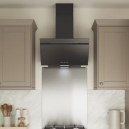 Essentials NNAGHB60UK Angled Glass Hood Black 600mm