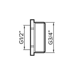 Flomasta Bush 3/4" x 1/2"