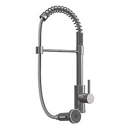ETAL Contra  Pull-Out Kitchen Mixer Tap Brushed Steel