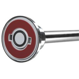 Croydex Round Telescopic Shower Cubicle Rod Aluminium Chrome 1170mm