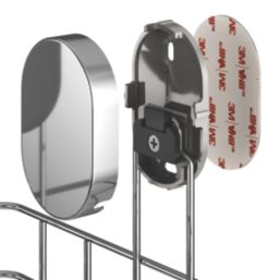 Swirl Caldew 1-Tier Bathroom Corner Shower Basket Chrome