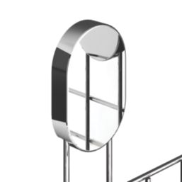 Swirl Caldew 1-Tier Bathroom Corner Shower Basket Chrome