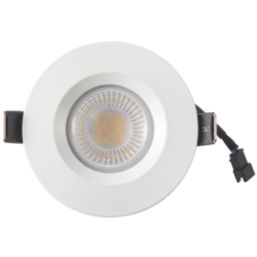 4lite  Fixed  Fire Rated LED CCT Downlights Matt White 7W 720lm 6 Pack