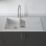 Carysil TD150-WH 1.5 Bowl Granite Composite Kitchen Sink White Reversible 1000mm x 500mm