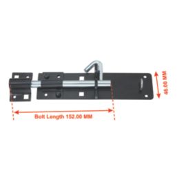 Smith & Locke Brenton Gate Bolt Black 152mm