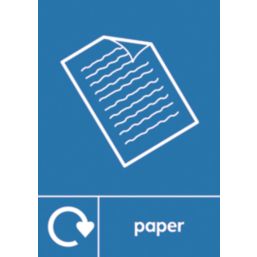 Essentials  Paper Recycling Sign 297mm x 210mm